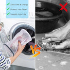 2 Pack 2 Size 120g Honeycomb Shoe Washing Machine Bag, Fabric Shoe Bag - Image 4