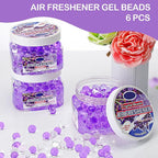 6 Pcs Air Freshener Gel Beads Bulk Odor Eliminator Beads Odor Removing Gel - Image 3