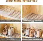 Bag & Purse Organizer for Closet, 2 Pack Adjustable Clear Handbag Storage Holder - Image 8