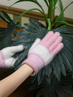 Patelai 3 Pairs Microfiber Plant Dusting Gloves Leaf Cleaning Gloves - Image 4