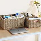 HOONEX Large Wicker Baskets for Storage, Seagrass Baskets - Image 6