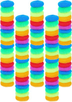 100 Pcs Plastic Dish Scrubbers, Reusable Non-Scratch Nylon Scouring Pads Bulk by SeewtLice