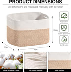 Woven Cotton Rope Storage Basket - Image 2
