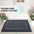 OLANLY Front Door Mat Indoor Outdoor Entrance, Waterproof All-Season, - Image 3