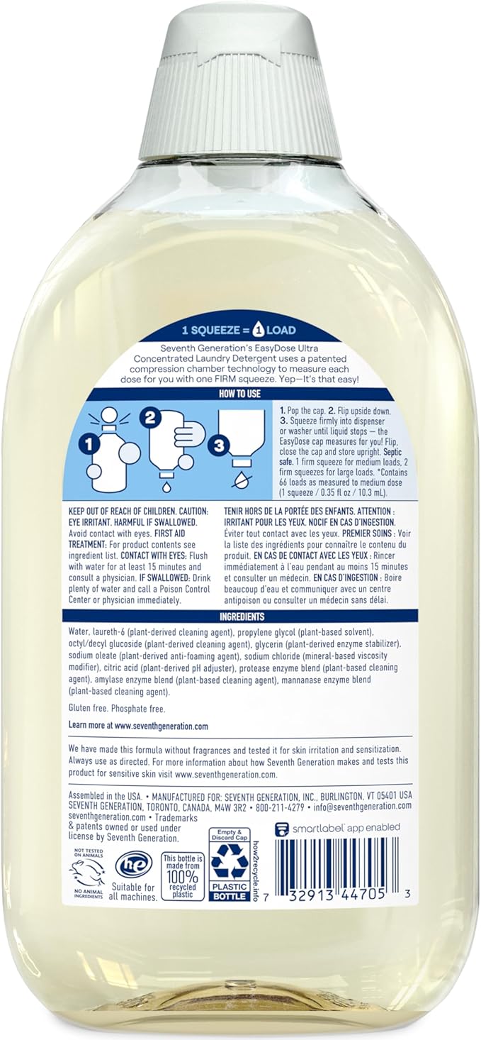 Seventh Generation EasyDose Laundry Detergent, Ultra Concentrated: 66 Loads - Image 2
