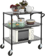 Finnhomy 3 Tier Heavy Duty Commercial Grade Utility Cart - Image 7
