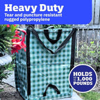 DURASACK Heavy Duty Home and Yard Bags 48-Gallon Reusable Self-Standing Lawn - Image 3