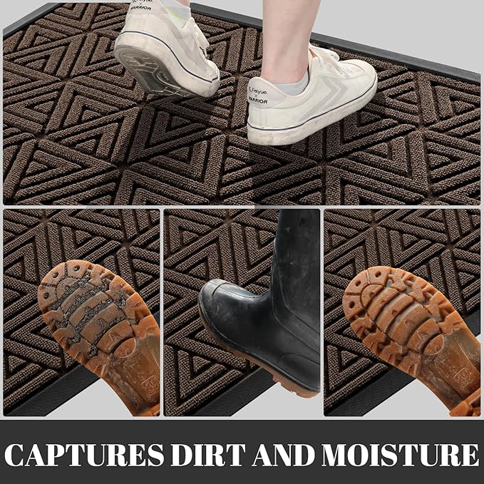 Yimobra Extra Large Door Mat 60x32, All-Weather Waterproof Non-Slip Welcome - Image 7