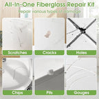 Fiberglass Tub Repair Kit, Porcelain Sink and Bathtub Repair Kit - Image 4