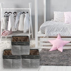 SIMPLE HOUSEWARE Large Fabric Storage Bin, 14.4" x 10" - Image 2