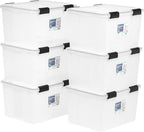 IRIS USA 47 Quart WEATHERPRO Plastic Storage Bins by IRISUSA