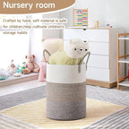CLHMILY&Z 60L Laundry Basket Round Storage Rope Basket - Image 3