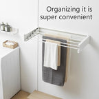 Clothes Drying Rack, Laundry Hanging Rack Collapsible, Wall Mounted Drying Rack - Image 4