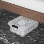 20 Quart Clear Plastic Under Bed Storage Bin - Image 4
