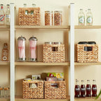 Water Hyacinth Wicker Basket, Decorative Woven Baskets - Image 3
