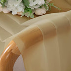 Chyhomenyc Gold Sheer Curtains 30 inch Length 2 Panels, Light Filtering Voile - Image 4