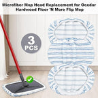 Mop Heads Replacements for Ocedar Hardwood Floor 'N More Microfiber Mop - Image 2