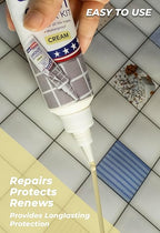 Tile Grout Repair, Cream 8.8 oz/250gr. Fast Drying Grout Repair Kit, Grout - Image 3