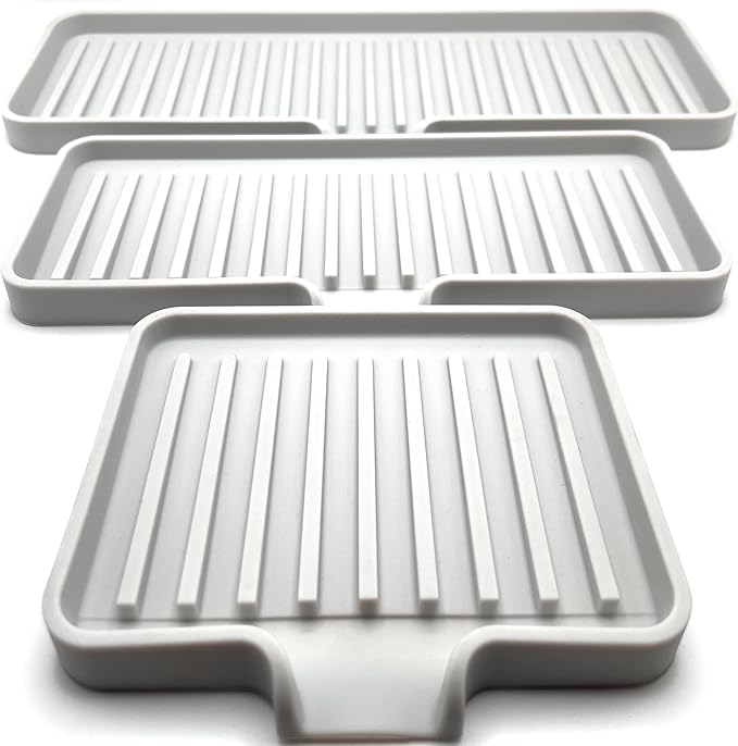 Happitasa Silicone Soap Dish Tray and Sponge Holder - Image 4