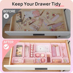 Vtopmart 25 PCS Plastic Drawer Organizers Set, 4-Size Versatile Bathroom and - Image 2