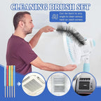 10Pcs Floor Fan Cleaning Brush Set, Bendable Fan Duster, Microfiber Detail - Image 6