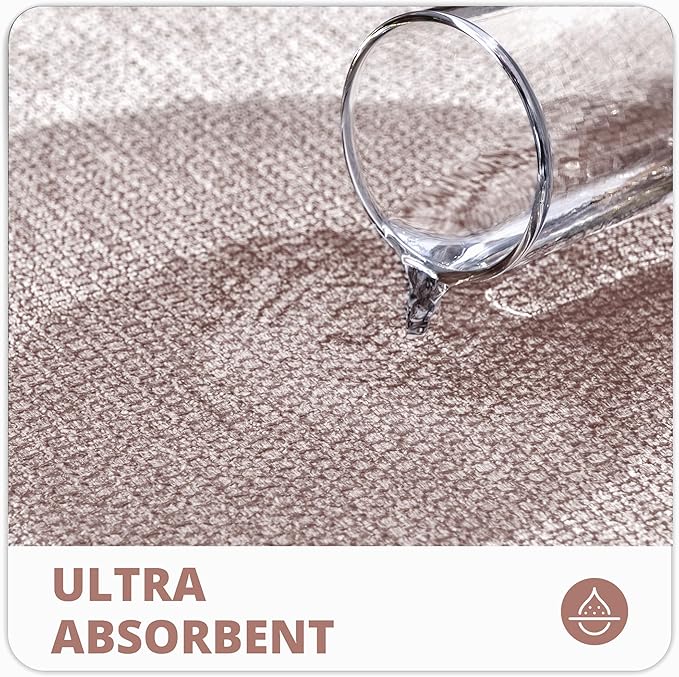 Toilet Rugs U Shaped Bathroom Rug, Machine Washable Non Slip Quick Dry Super - Image 3