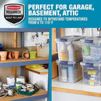 Rubbermaid Roughneck Clear 19Qt/ 4.75 Gal Storage Containers, - Image 5