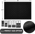 REFETONE Indoor Doormat, Front Back Door Mat 24"x36" Absorbent Rubber Backing - Image 2