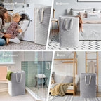 Lifewit 3 Pack Laundry Hamper Large Collapsible Laundry Baskets, Freestanding - Image 6