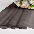 Chyhomenyc Chocolate Brown Sheer Curtains 45 Inch Long 2 Panels, Light - Image 6