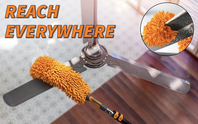 30 Foot High Reach Telescoping Duster Kit and Vinyl Siding Brushes - Image 6