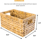 Set of 3 Water Hyacinth Storage Baskets – Wicker Baskets - Image 2