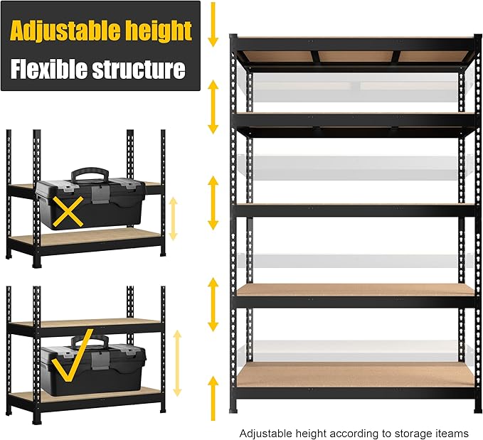 PrimeZone 2 Pack Storage Shelves 48" x 24" x 72" - Image 6