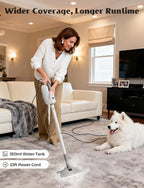 10-in-1 Steam Mop with Detachable Handheld Steamer, 10s Heat-Up, 2-Level Control - Image 4