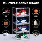 NYZE 12 Pack Acrylic Shoe Boxes Side Open, Shoe Storage Organizer - Image 4
