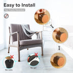 24PCS Upgraded Silicone Chair Leg Floor Protectors - Image 5
