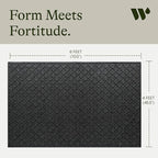 WaterHog Heavy Duty Doorway Mat, Made in USA, Durable & Skid-Resistant Entryway - Image 3