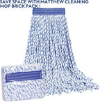 MATTHEW CLEANING Looped-Open Cotton Wet Mop 1.25'' Universal Headband Heavy - Image 6