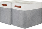 DULLEMELO Extra Large Storage Baskets, Fabric Storage Bins by DULLEMELO