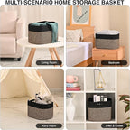 Woven Cotton Rope Storage Basket - Image 4