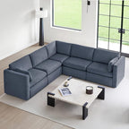 CHITA Oversized Modular Sectional Fabric Sofa Set, FSC Certified Extra Large 5 by CHITALIVING