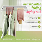 Wall Mounted Clothes Drying Rack 32 inches, Foldbale Laundry Drying Rack Wall - Image 5