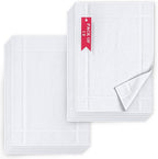 Pearl Linens Pack of 12 100% Cotton Bath Mat 20x30 inches, Soft & Absorbent by PearlLinens