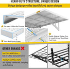 4-pack 2x3ft Adjustable Garage Wall Shelving 1120lbs Load Capacity Heavy Duty - Image 4