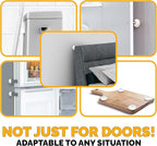 Ducki Wall Protectors -4 Pack White- Self Adhesive, Reusable Solution - Image 9