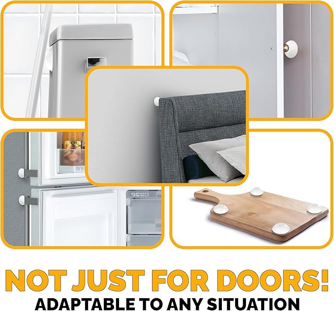 Ducki Wall Protectors -4 Pack White- Self Adhesive, Reusable Solution - Image 9