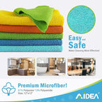 AIDEA Microfiber Cleaning Cloth 100PK, Soft Absorbent Rags, Microfiber Towels - Image 6
