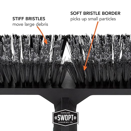 SWOPT 24” Standard Multi-Surface Push Broom Head — Indoor and Outdoor Push - Image 8