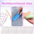 50 Pcs Handle Grip Nail Scrubber Brushes, Manicure Pedicure Cleaning Brushes - Image 4