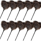 Ostrich Feather Duster-14.9 Inch Mini Natural Feathers Dusters by FeelFunFeather